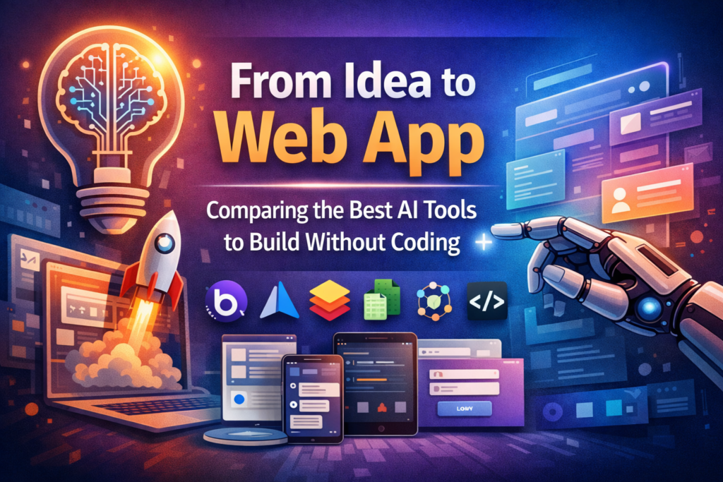 From Idea to Web App: Comparing the Best AI Tools to Build Without Coding